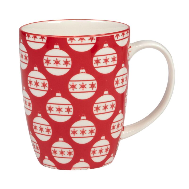 Certified International Set of 6 Peppermint Candy Mugs - Image 4