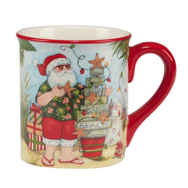 Certified International Set of 4 Santa's Wish Mugs - Image 3