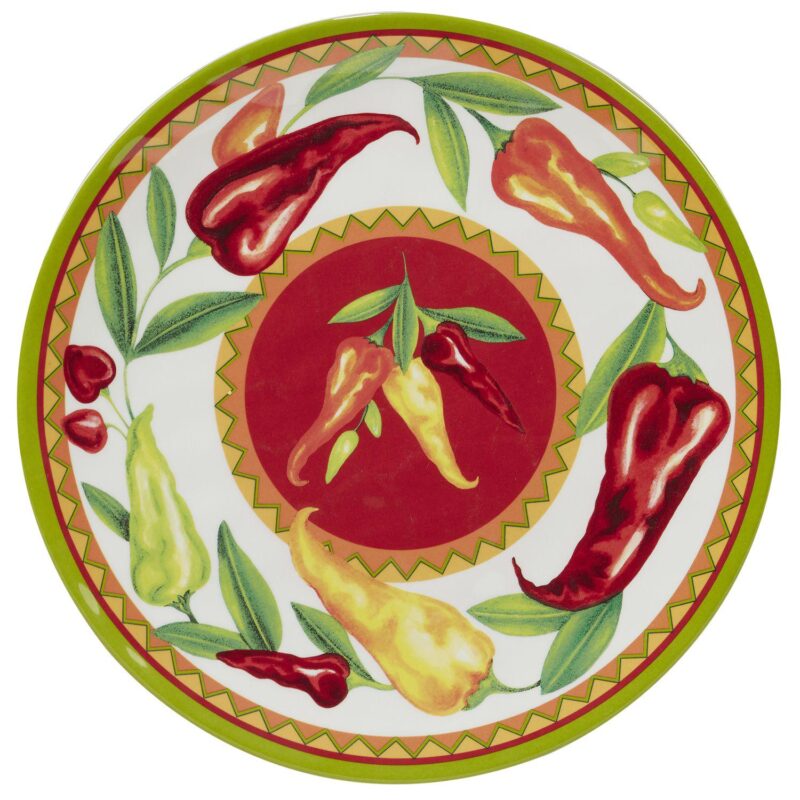 Certified International Red Hot 12-pc. Melamine Dinnerware Set - Image 2