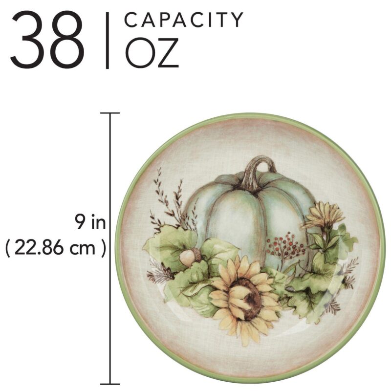 Certified International Autumn Breeze 4 pc Soup Bowl Set - Image 4