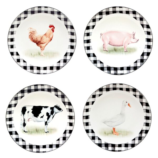 Certified International On The Farm 4-pc. Salad Plate Set