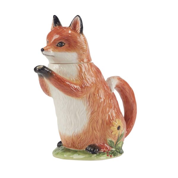 Certified International Woodland Critters 3D Fox Teapot