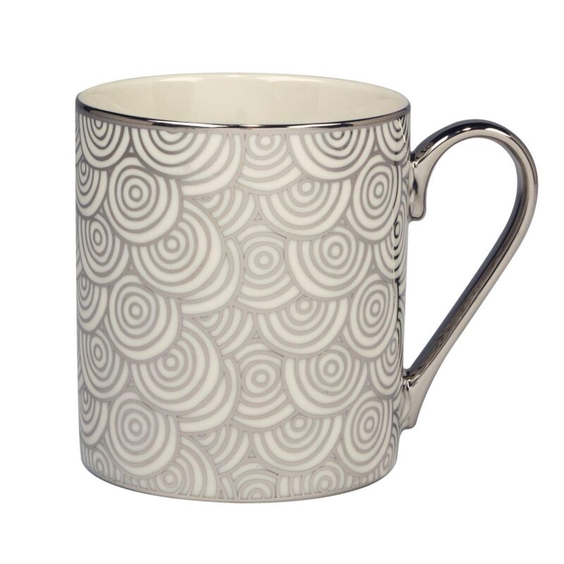 Certified International Set of 6 Mosaic Silver Plated Can Mugs - Image 5