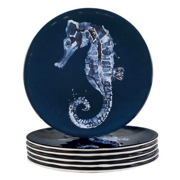 Certified International Sea Life 6-Piece Salad Plate Set