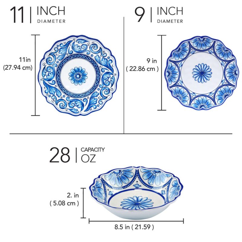 Certified International 12-Piece Veranda Dinnerware Set - Image 4