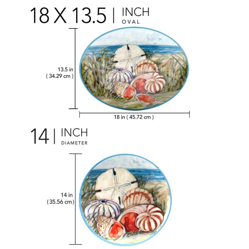 Certified International 2-Piece Seacost Platter Set - Image 4