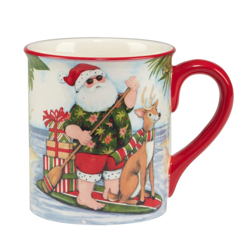 Certified International Set of 4 Santa's Wish Mugs - Image 4