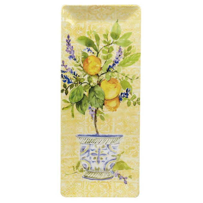 Certified International Lemon Zest 3-pc. Melamine Hostess Set - Image 2