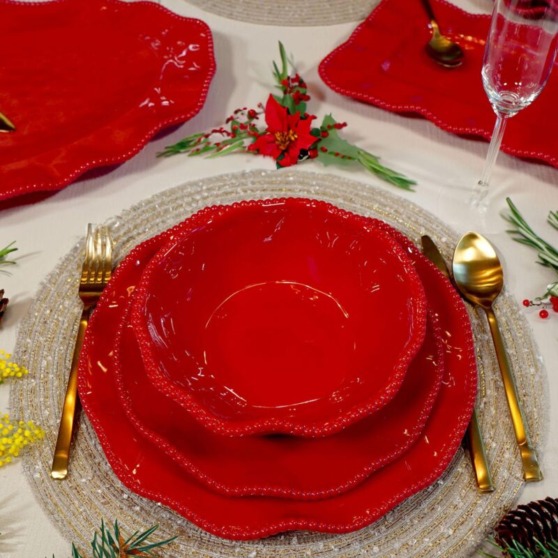 Certified International Perlette Red 12-pc. Dinnerware Set - Image 5
