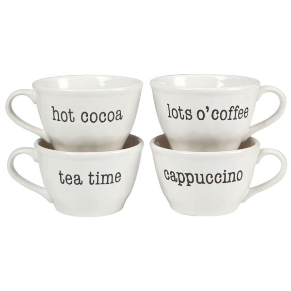 Certified International Just Words 4-pc. Jumbo Cup Set