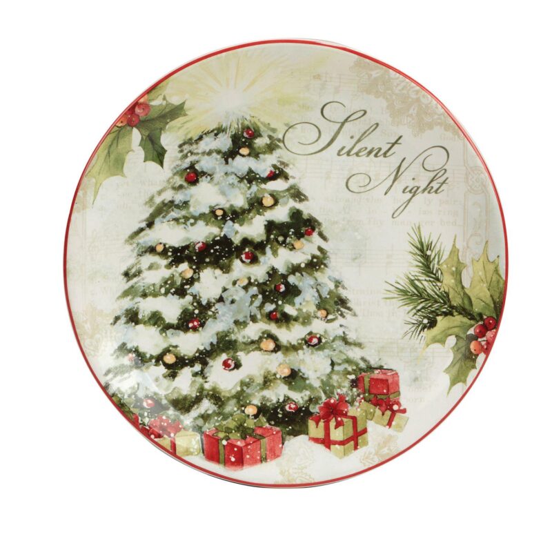 Certified International Silent Night 4-pc. Dessert Plate Set - Image 2
