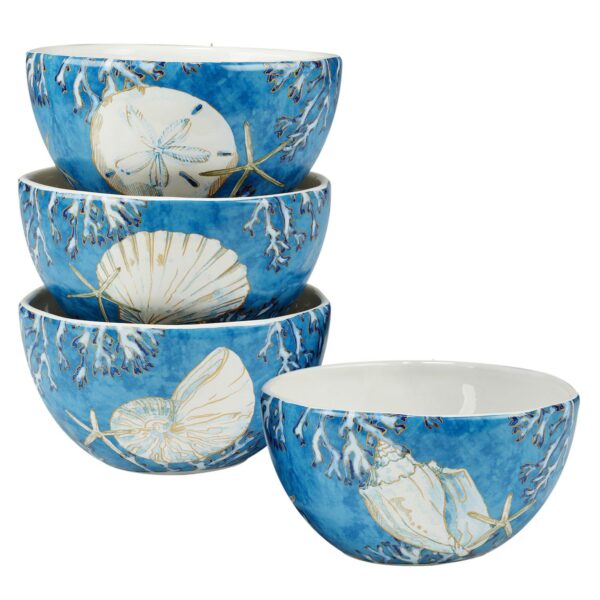 Certified International Playa Shells 4-pc. Ice Cream Bowl Set