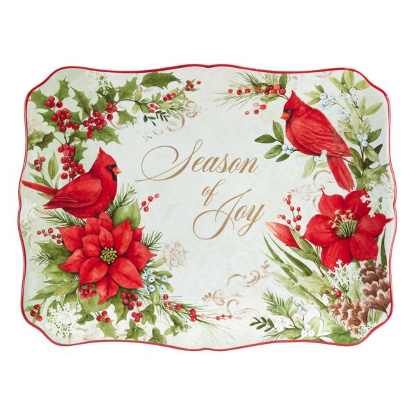 Certified International Winters Medley Rectangle Serving Platter