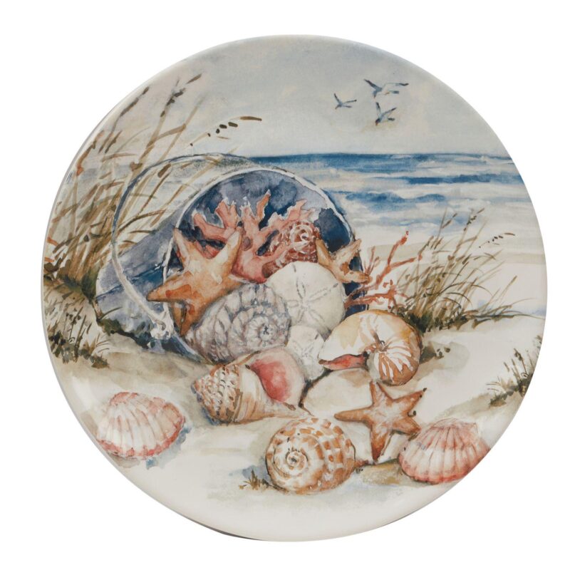 Certified International Coastal Landscape 4-pc. Dinner Plate Set - Image 2