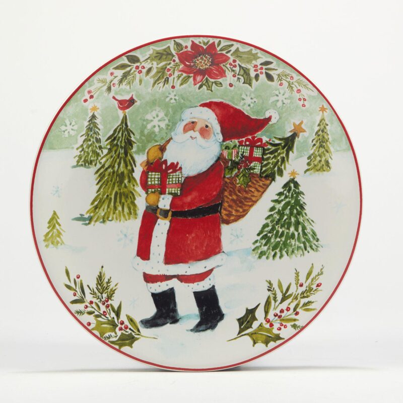Certified International Set of 4 Joy of Christmas Dessert Plates - Image 4