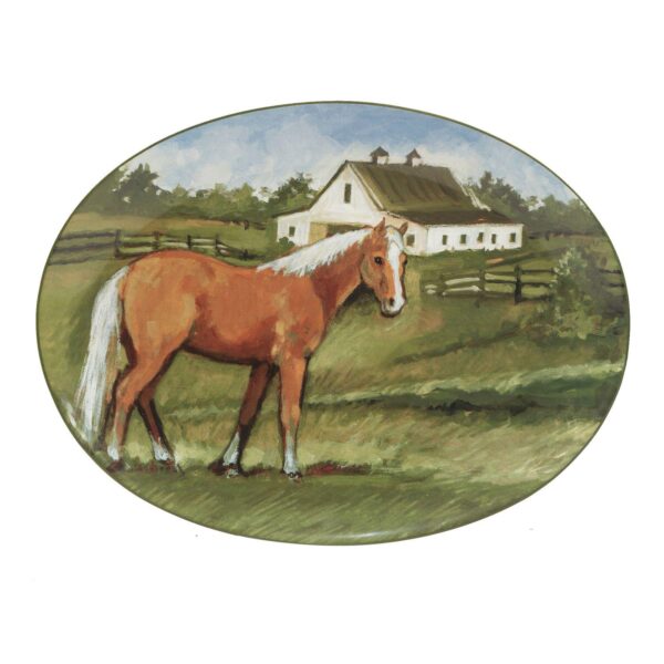 Certified International York Stables Oval Platter