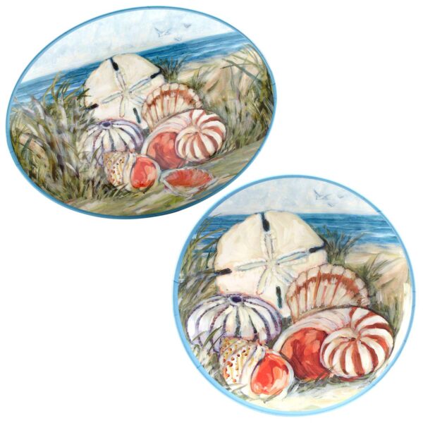 Certified International 2-Piece Seacost Platter Set