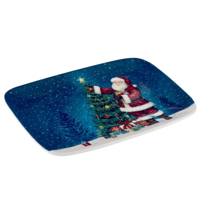 Certified International Santa's Secret Rectangular Platter - Image 2