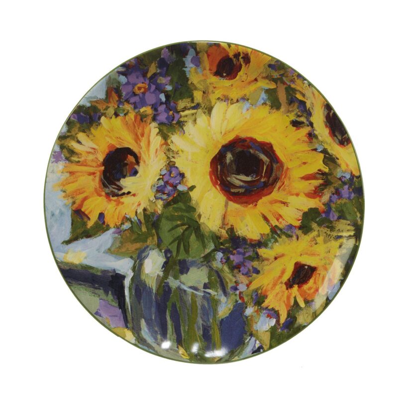 Certified International Sunflower Bouquet 4-pc. Salad Plate Set - Image 5