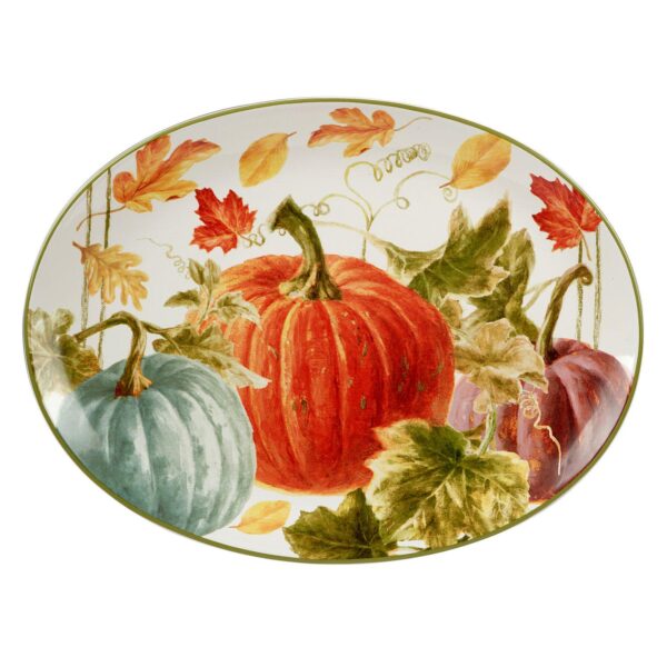 Certified International Autumn Harvest Oval Serving Platter