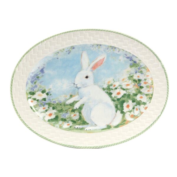 Certified International Easter Morning Oval Platter