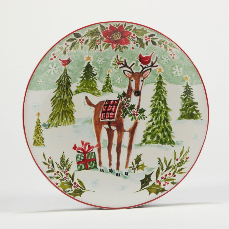 Certified International Set of 4 Joy of Christmas Dessert Plates - Image 3