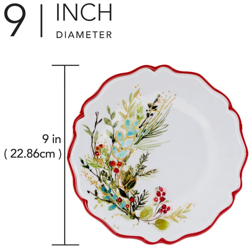 Certified International Christmas Gatherings 4 pc Salad Plate Set - Image 6
