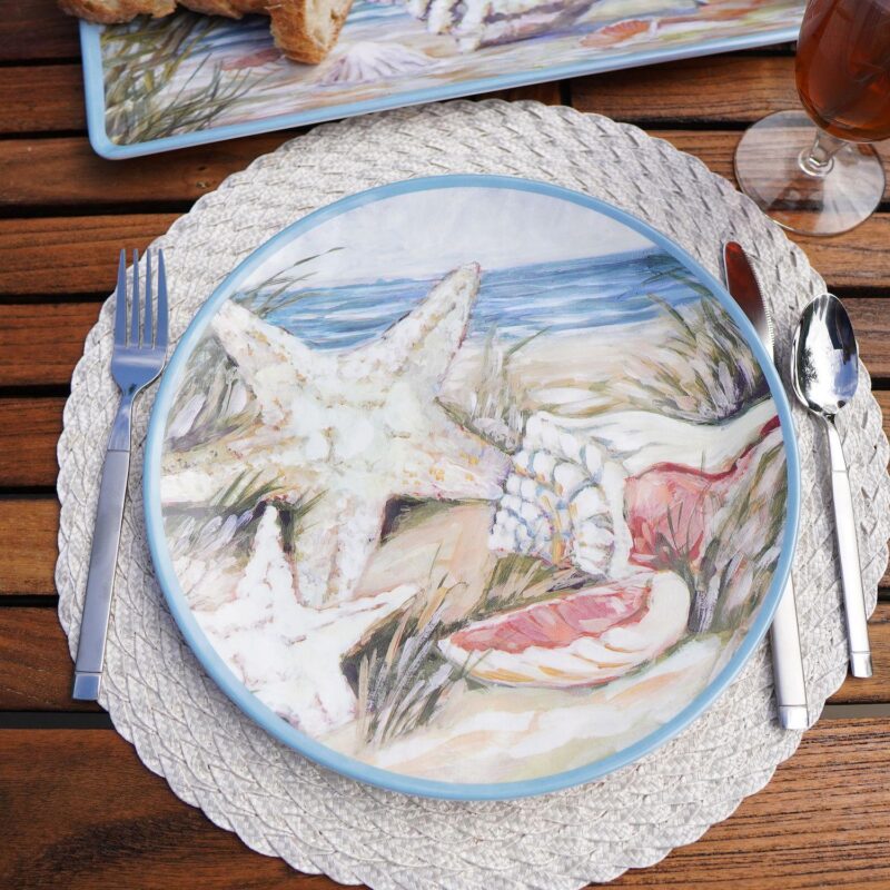 Certified International Seacoast 6-Piece Dinner Plate Set - Image 4