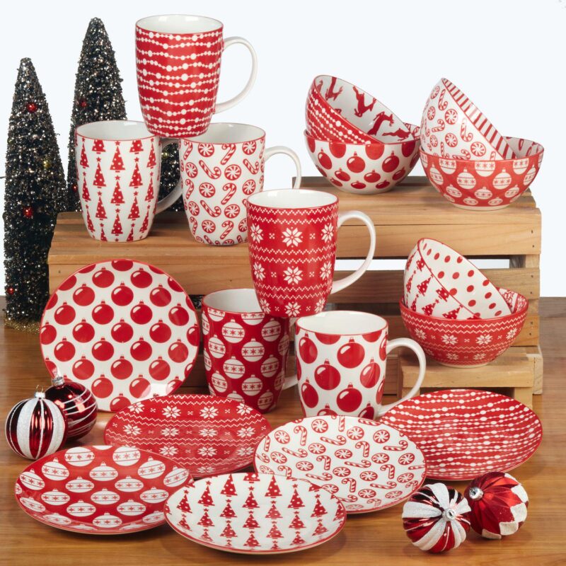 Certified International Set of 6 Winter Medley Mugs - Image 10