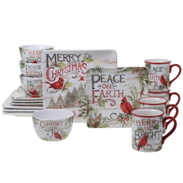 Certified International Evergreen Christmas 16-pc. Dinnerware Set