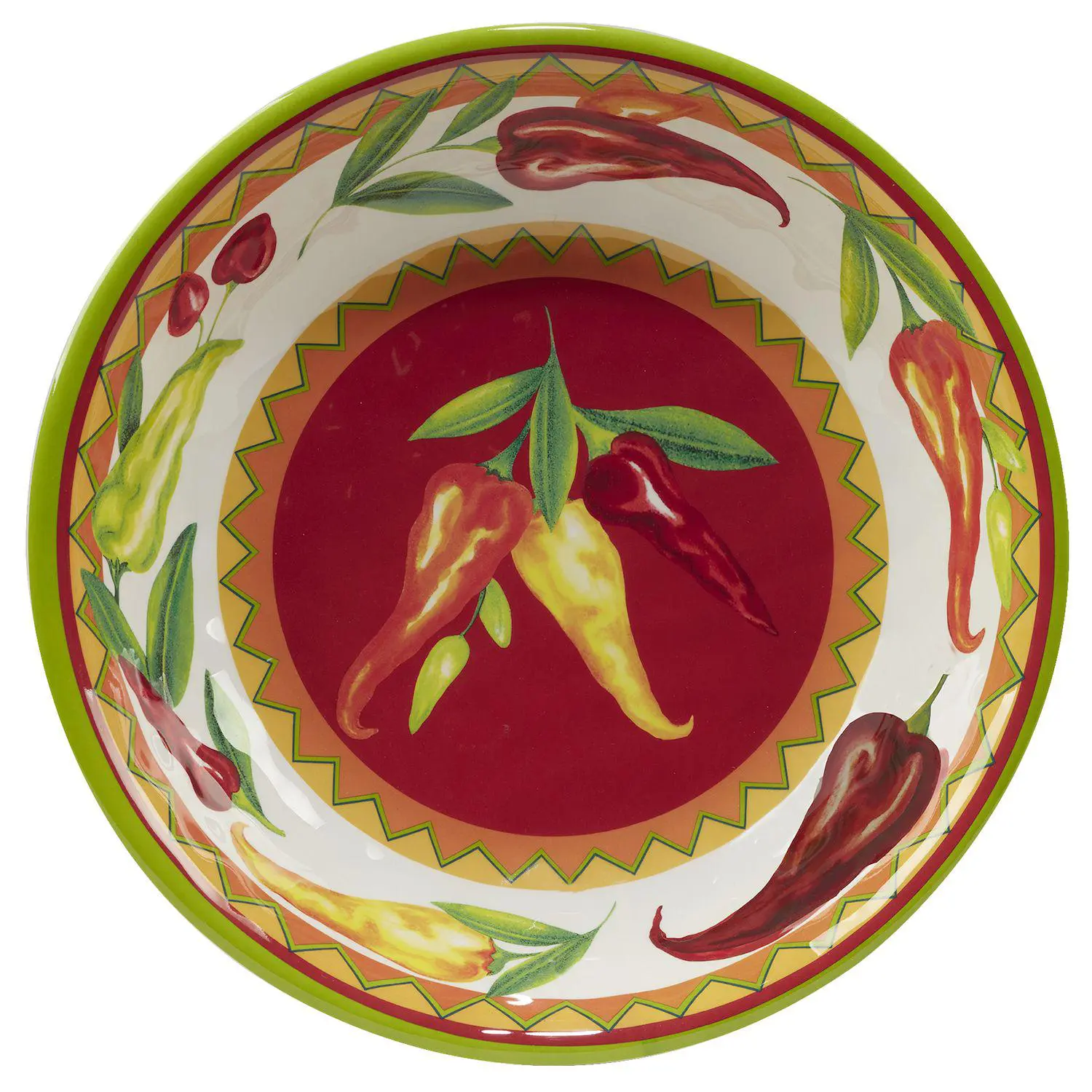 Certified International Red Hot 5-pc. Melamine Salad/Serving Set 3 Certified International Red Hot 5-pc. Melamine Salad/Serving Set - Image 3