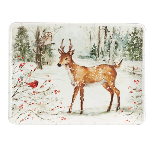 Certified International Winters Walk 16-in. Rectangle Serving Platter