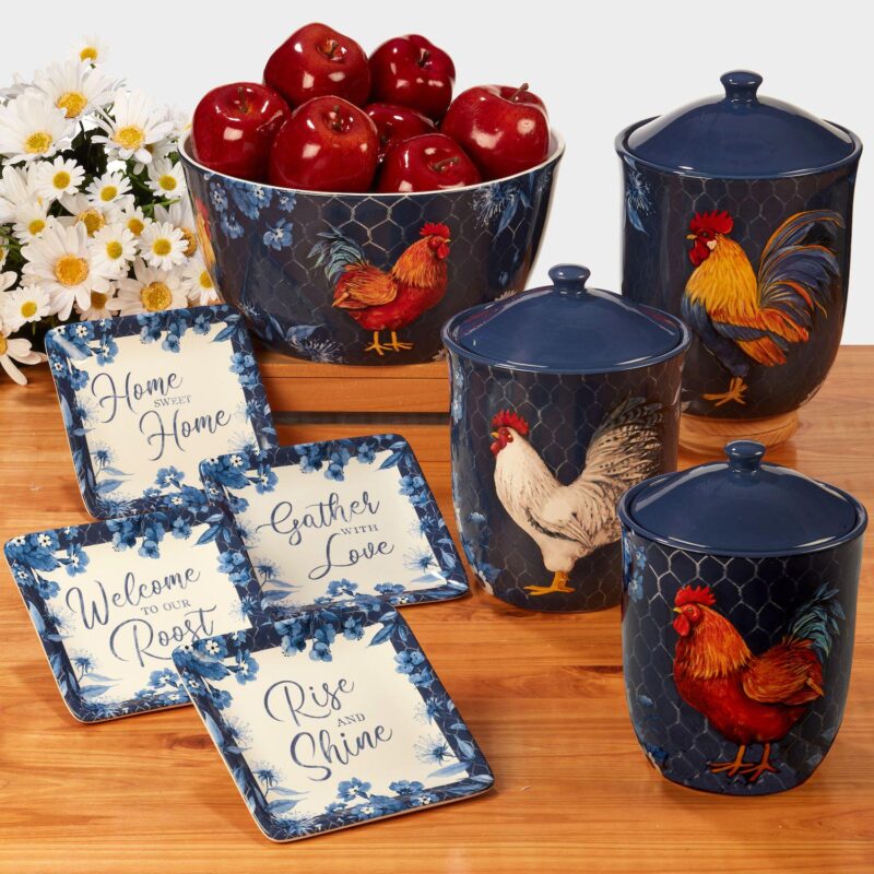 Certified International Indigo Rooster 16-pc. Dinnerware Set - Image 6
