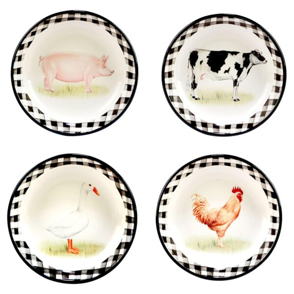 Certified International On The Farm 4-pc. Soup Bowl Set