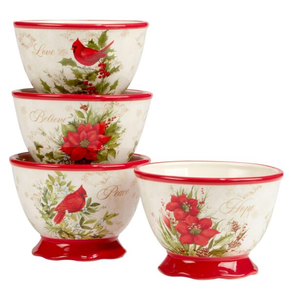 Certified International Winters Medley 4-pc. Ice Cream Bowl Set