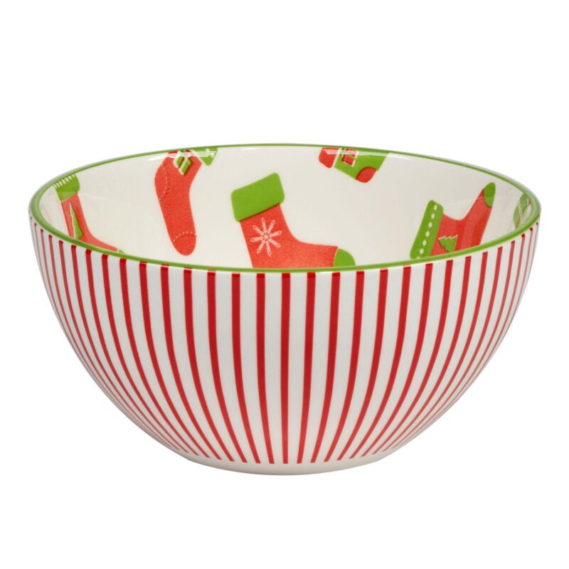 Certified International Set of 6 Holiday Fun All Purpose Bowls - Image 5