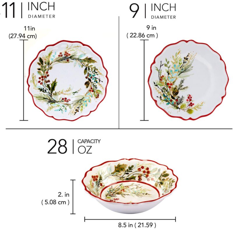 Certified International Christmas Gatherings 12-pc. Dinnerware Set - Image 7