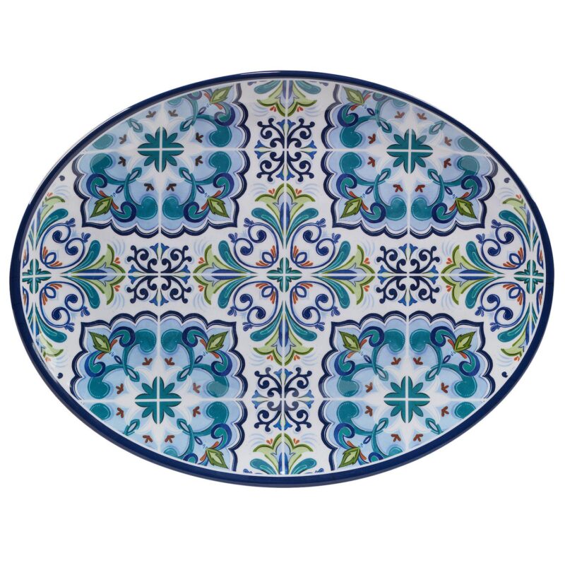 Certified International Mosaic 2-pc. Melamine Platter Set - Image 2