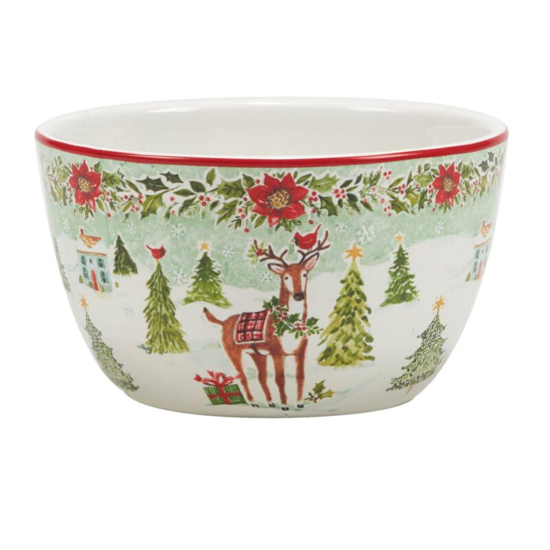 Certified International Set of 4 Joy of Christmas Ice Cream Bowls - Image 5