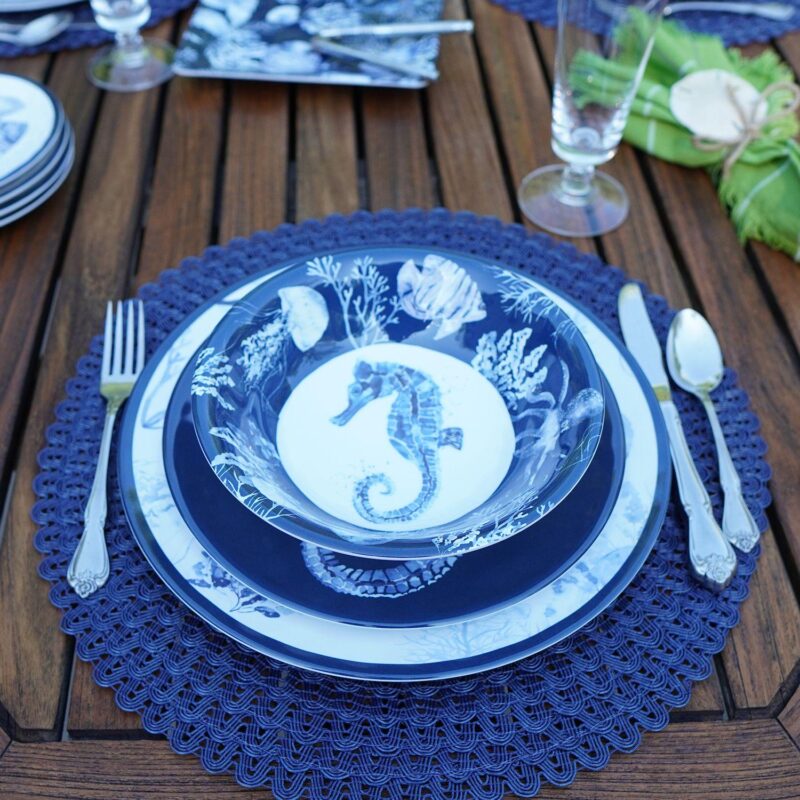Certified International Sea Life 6-Piece Salad Plate Set - Image 6