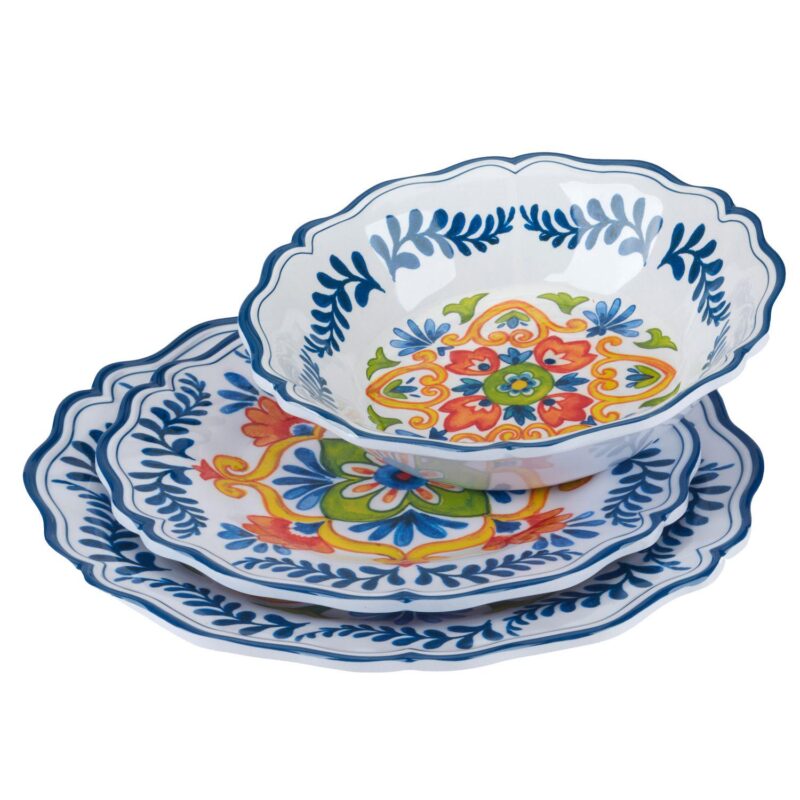 Certified International 12-Piece Flores Dinnerware Set - Image 3
