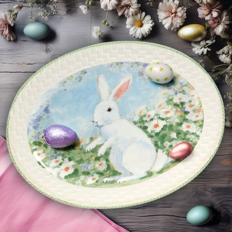 Certified International Easter Morning Oval Platter - Image 2