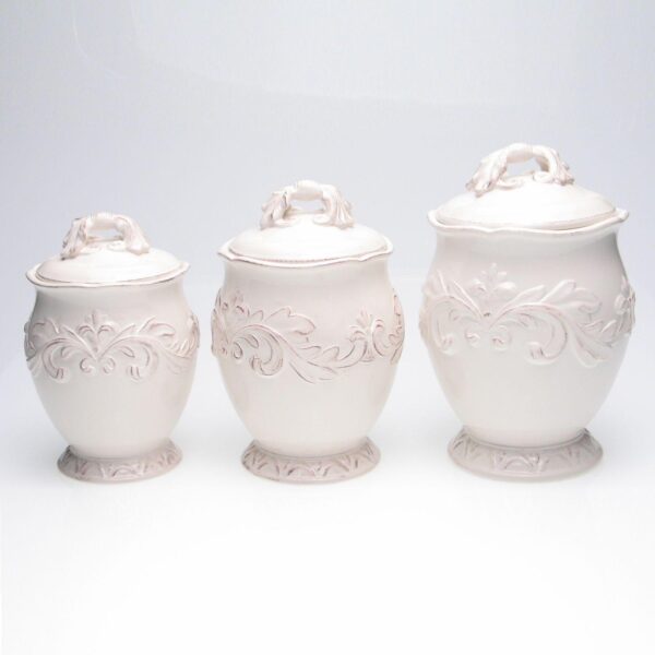 Certified International Firenze 3-pc. Ivory Kitchen Canister Set