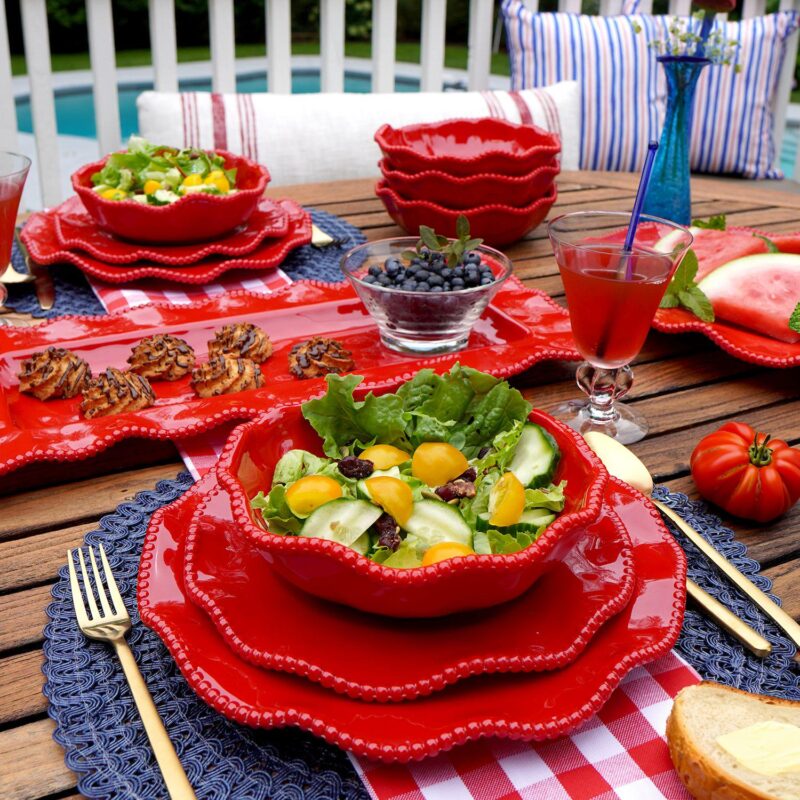 Certified International Perlette Red 12-pc. Dinnerware Set - Image 7