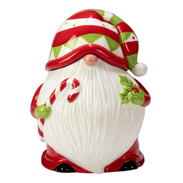 Certified International Holiday Magic Gnomes 3D Cookie Jar