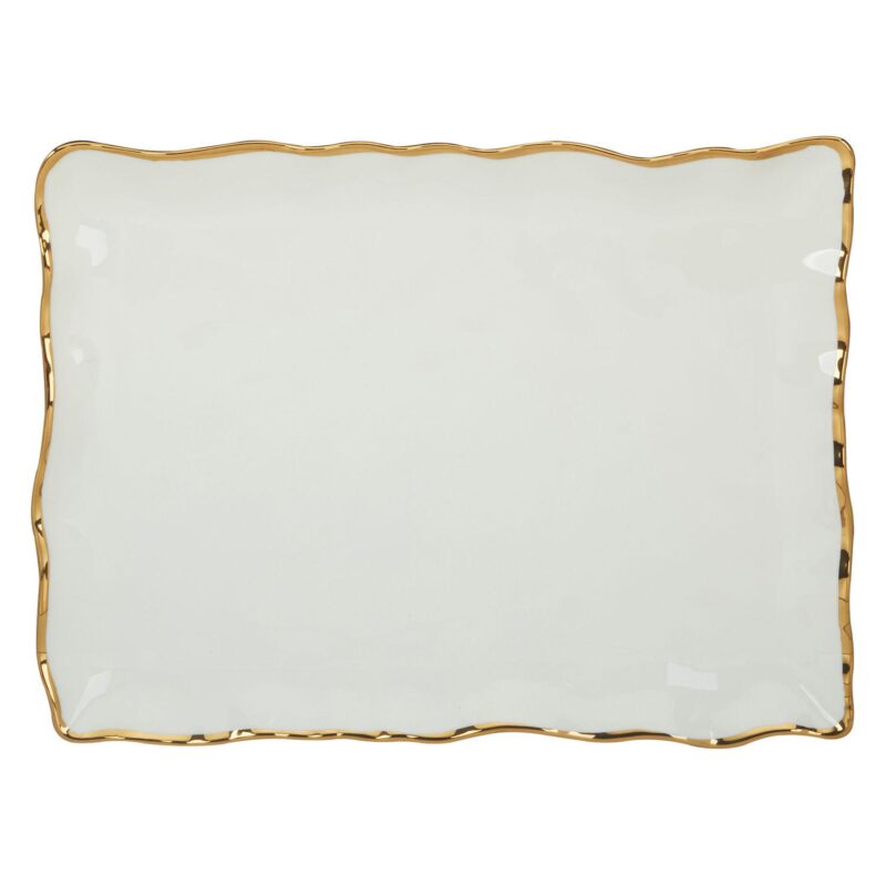 Certified International Regency Gold Rectangular Platter - Image 4