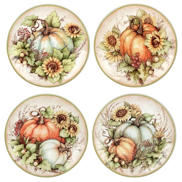 Certified International Autumn Breeze 4 pc. Salad Plate Set