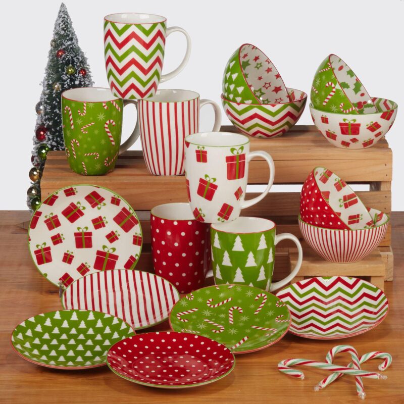 Certified International Set of 6 Winter Medley Mugs - Image 11