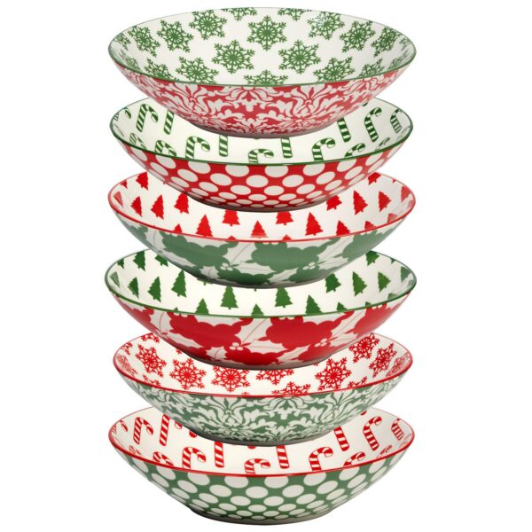 Certified International Set of 6 Winter Medley Soup bowls