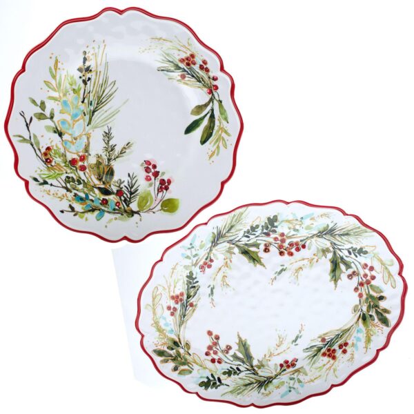 Certified International Christmas Gatherings 2-pc. Platter Set